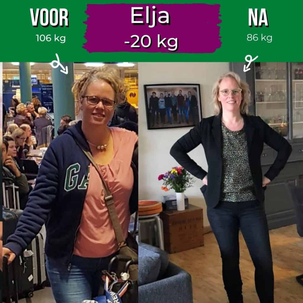 Elja (47) valt 22 kilo af: "Na 23 jaar eindelijk op een gezond gewicht" 1 Elja before and after ervaring 1