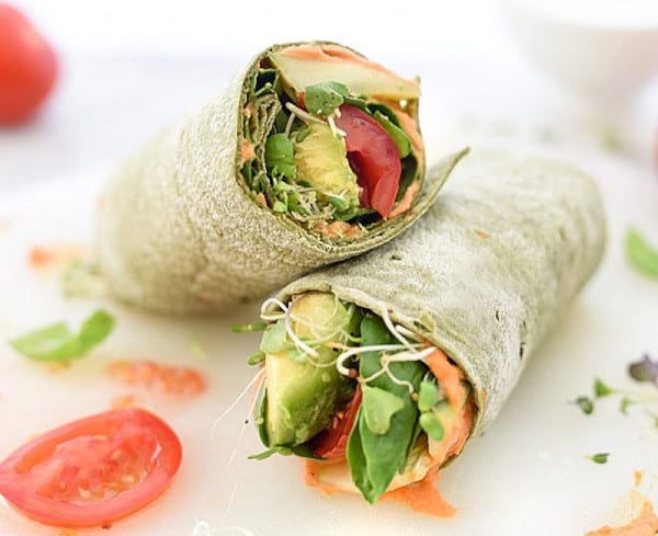 25 Gezonde Wraps Recepten voor jou! 4 Gezonde Humus wraps