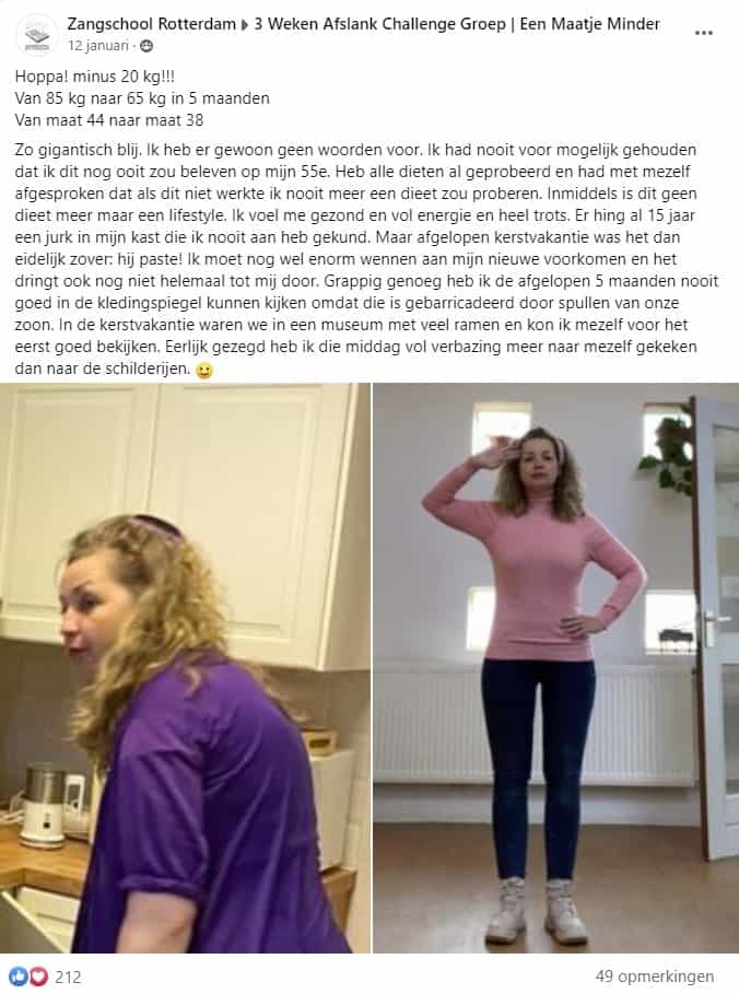 Marga (55) viel 23 kilo af: ‘Eindelijk heb ik de code gekraakt’ 1 Hoe marga 23 kil is verloren