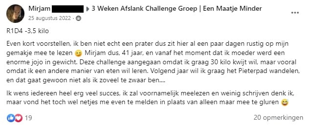 Mirjam (42) viel 30 kilo af: ‘Ik ben niet bang voor een terugval, dit is hoe ik nu leef’ 1 mirjam 2 min