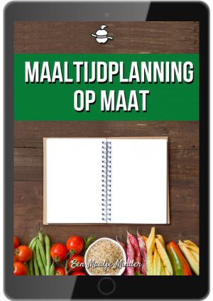 Maaltijdplan op maat mock