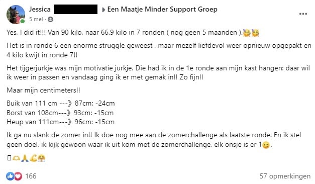 Jessica (45) viel 23 kilo af: ‘Iedereen kan te zwaar worden, maar wat je er vervolgens aan doet is jouw keuze’ 2 jessica fb brieee min 1
